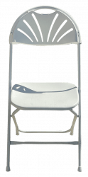 White folding chair