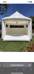White bounce house
